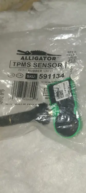 591134 ALLIGATOR Dual Frequency Tpms Sensor Snap Rubber Valve