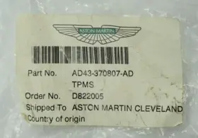 AD43-370807-AD ASTON MARTIN Tire Pressure Monitor Module #2