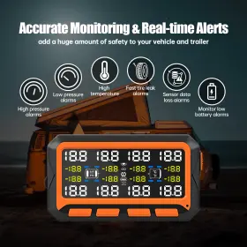 TY-850S ATMOREA Solar Usb Tire Pressure Sensor Monitoring Rv #2