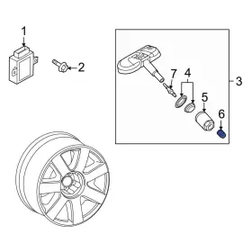 1J0907299 AUDI OE Tire Pressure Monitoring Tpms Valve Stem Q5