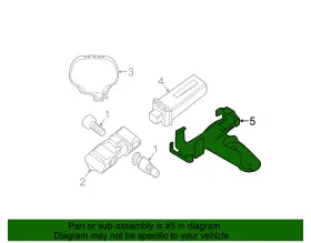36-13-6-794-373 BMW Tpms Antenna Bracket 328I #2