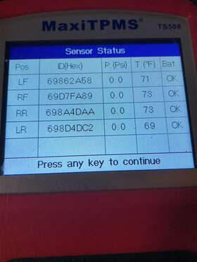 13589597 CHEVROLET GMC Set Tpms Sensors