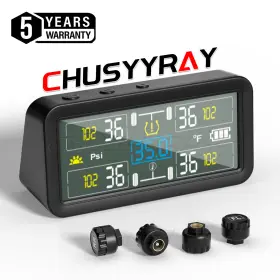 689748550000 CHUSYYRAY Wireless Solar Car Tire Pressure