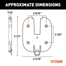 57017 CURT Tire Pressure Sensor Monitoring Tpms Mounting #3