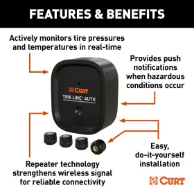 57009 CURT MANUFACTURING Tpms Tire Pressure Monitoring Linc #3
