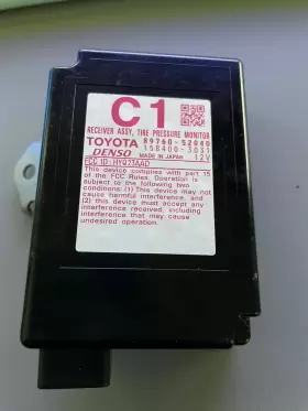89760-52040 DENSO Receiver Tire Pressure Monitor Toyota Yaris 89760-52040 DENSO Receiver Tire Pressure Monitor Toyota Yaris