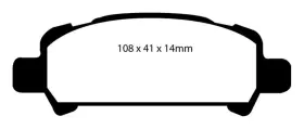 DP51293NDX EBC Bluestuff Ndx Rear Brake Pads Wrx Subaru