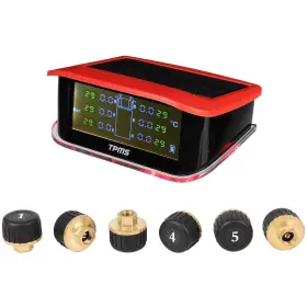 FL154207RAR FLATROAD Rv Tire Pressure Sensor Tpms Solar Alarm