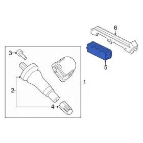 FT4Z-15607-C FORD Tire Pressure Monitoring Tpms Receiver