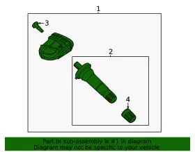 JX7Z-1A189-D FORD Tpms Sensor #2