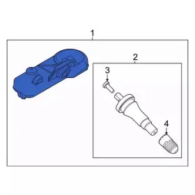 JX7Z-1A189-D FORD Tpms Sensor #3