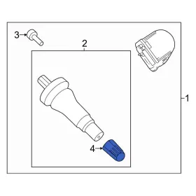F2GZ1A163A FORD OE Tire Pressure Monitoring Tpms Valve Stem