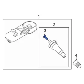 W714266S300 FORD OE Tire Pressure Monitoring Tpms Valve Stem