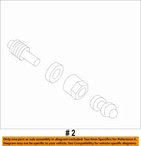 2L2Z1565AA FORD OEM Tpms Tire Pressure Monitor Valve Stem #2 2L2Z1565AA FORD OEM Tpms Tire Pressure Monitor Valve Stem #2