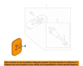 8C2Z1A203A FORD OEM Tpms Tire Pressuring Monitoring E-350