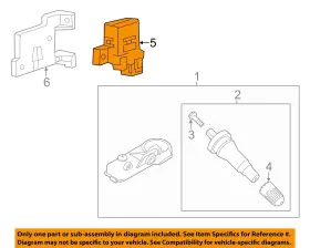 BC3Z15K602V FORD OEM Tire Pressure Monitor Edge