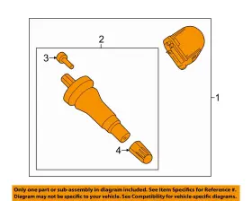F2GZ1A189F FORD OEM Tire Pressure Sensor Monitor Tpms Edge