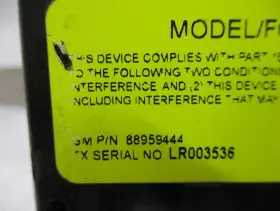 88959444 GENERAL MOTORS Left Rear Tire Pressure Sensor Gm #3