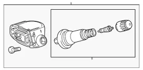 13540599 GM Tire Pressure Sensor Indicator