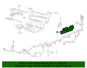 87813957 GM Frequency Rear Bumper Antenna Bracket #2