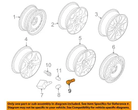 13132539 GM OEM Wheels Pressure Valve Adapter Astra