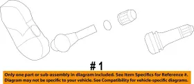 20927604 GM OEM Tire Pressuring Monitoring Sensor #2