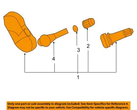20927604 GM OEM Tire Pressuring Monitoring Sensor
