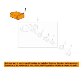 39350TK6A01 HONDA Tire Pressure Monitoring Tpms Control Mod #3