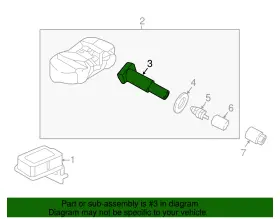 52936-2J100 HYUNDAI Tire Pressure Sensor Monitoring Valve #2