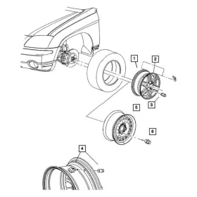 56053033AB JEEP OE Tire Pressure Sensor Monitoring Tpms Nut