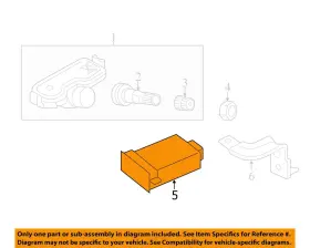 95800A7600 KIA Tire Pressure Monitoring Tpms Control Mod Sus #3