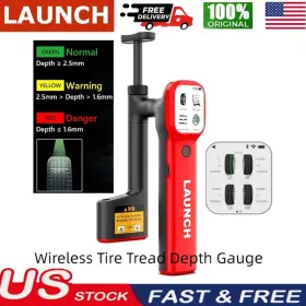 HTD180 LAUNCH Handheld Laser Tire Tread Gauge Touch Screen
