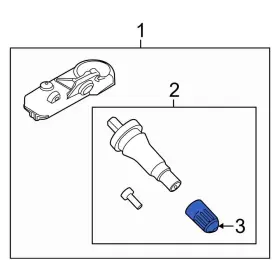 9L3Z1A163A LINCOLN OE Tire Pressure Monitoring Tpms Valve