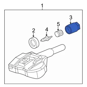 GS1D37141A MAZDA OE Tire Pressure Sensor Monitoring Tpms Nut