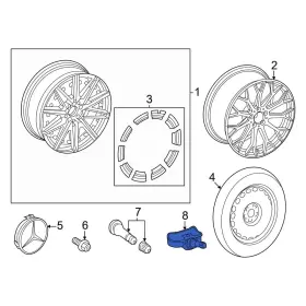 9053907 MERCEDES-BENZ OE Tire Pressure Sensor Monitoring Tpms