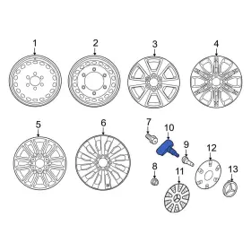 9057205 MERCEDES-BENZ OE Tire Pressure Monitoring Tpms 2500