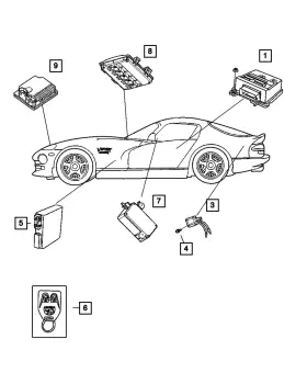 04815227AF MOPAR Tire Pressure Monitoring Module