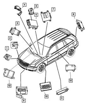 4727408AF MOPAR Immobilizer Module Pacifica