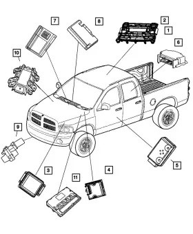 5026221AQ MOPAR Control Module Receiver 1500