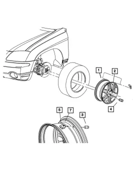5127333AB MOPAR Valve Stem Cap