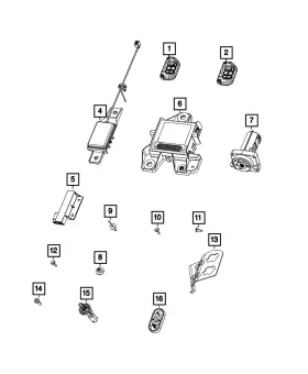 56029938AB MOPAR Hub Receiver