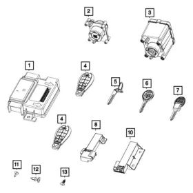 56029943AB MOPAR Tire Pressure Monitoring Receiver 1500 Ram
