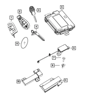 56046805AJ MOPAR Hub Receiver Dart