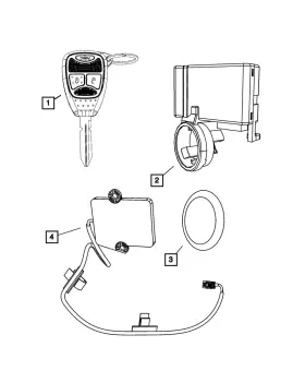 68209969AA MOPAR Keyless Receiver