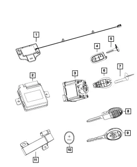 68213681AF MOPAR Hub Receiver