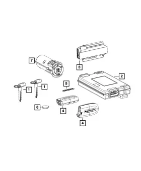 68234235AC MOPAR Hub Receiver