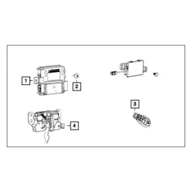 68319682AE MOPAR Tire Pressure Monitoring Receiver 3500 Ram