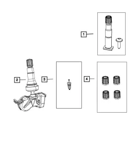 68334611AB MOPAR Valve Stem Kit