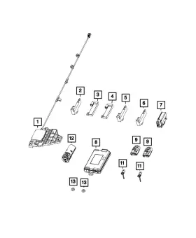 68356579AB MOPAR Hub Receiver