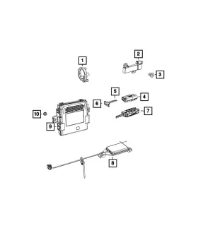 68411081AA MOPAR Hub Receiver